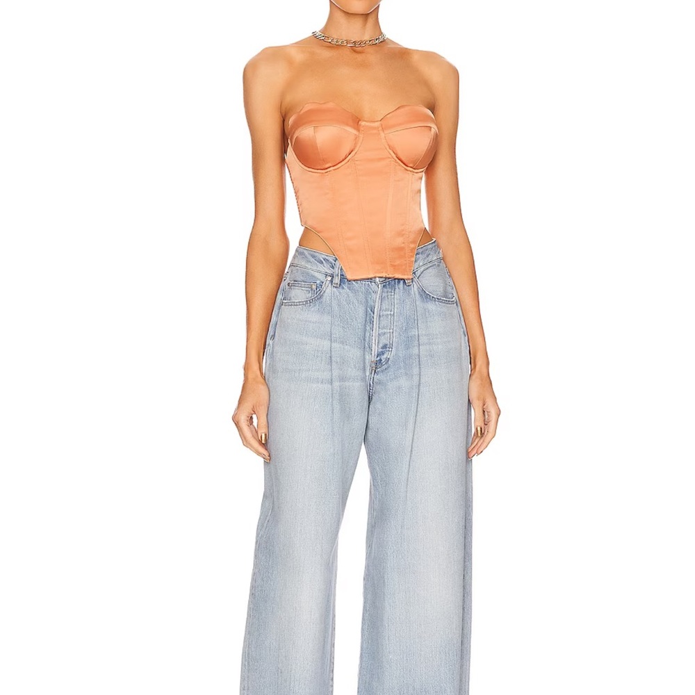 Camila Coelho Cassandra Corset in Peach